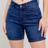 Judy Blue High Waist V-Front Bermuda Denim Shorts