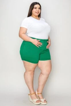 Judy Blue Full Size Tummy Control Garment Dyed Denim Shorts -Sydney So Sweet 6f702092 e066 4e70 8242 bee6cd72b828 Max