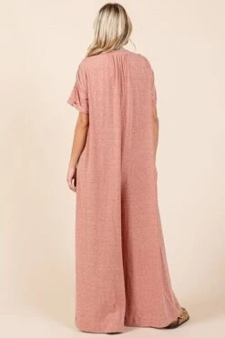 Mittoshop Button Detail Short Sleeve Wide Leg Jumpsuit -Sydney So Sweet 70b7aa9f 69fa 4674 87bd 893e478b4594 Min