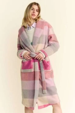 Davi & Dani Tied Color Block Collared Neck Coat -Sydney So Sweet 70f3bccb a888 4f42 99da b74f14d4ae68 Max