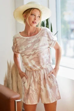 BiBi Camo Print French Terry Romper With Side Pockets -Sydney So Sweet 71b650dccac447df998b64bd0f441105 Max Origin