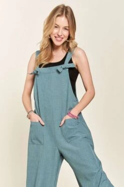 ADORA Knotted Wide Strap Wide Leg Overalls -Sydney So Sweet 71d9d2e5 ddae 4b6c ad72 a9c0692cd02c Max