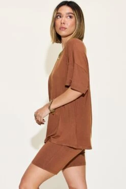 Basic Bae Full Size V-Neck Drop Shoulder T-Shirt And Shorts Set -Sydney So Sweet 71fecc86 67d4 437e a86d 6d70c69544b4 Max