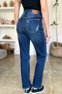 Judy Blue Full Size High Waist Rigid Magic Heavy Destroy Straight Jeans -Sydney So Sweet 756a46e1 e45a 42ac a33f 4ba474e2c25f Max