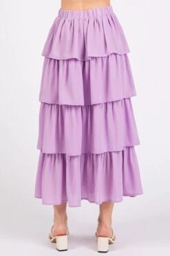 Mittoshop Chiffon Ruffle Layer Elastic Waist Midi Skirt -Sydney So Sweet 783be117 9472 48c3 9f2d c3724080ad12 Min