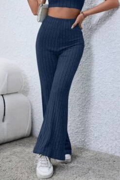 Basic Bae Full Size Ribbed High Waist Flare Pants -Sydney So Sweet 7b4c7afe 3a84 41a5 a151 e216a973ace5 Min