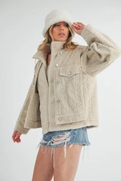 Aemi + Co Fake Two Pieces Turtleneck Sherpa Jacket With Pockets -Sydney So Sweet 7c52c0ab 1ce9 4404 ac10 09ce7a0d2918 Max