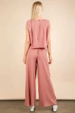 VERY J Solid Woven Top & Pants Set -Sydney So Sweet 7df6f64af14946beb289e3e38526bb0c Max Origin