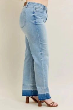 Judy Blue Full Size Mr Release Hem Wide Leg Jeans Plus Size -Sydney So Sweet 7e08362a 0bd4 4d1f b660 e609bbd40e12 Max Origin