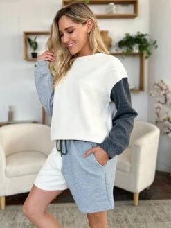 Double Take Full Size Contrast Drop Shoulder Top And Shorts Set -Sydney So Sweet 807bddfa 1ed2 4bc1 abed 32880dd550d4 Max