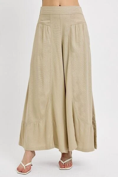 RISEN Shirring Detail Wide Leg Pants 3 RISEN Shirring Detail Wide Leg Pants