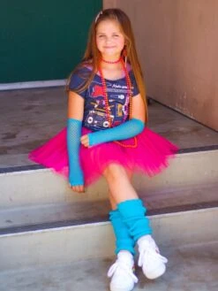 80s Tutu Costume Outfit For Toddlers & Little Girls - 4 Piece Dress Up Set -Sydney So Sweet 80 sHotPinkCostume2 69723378 a202 499c 8165 5f2b2b2fcc01