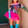 80s Outfits For Women In Neon Hot Pink - 4 Piece Costume In Adult & Plus Size -Sydney So Sweet 80 sHotPinkCostume3 ed96238f 4faa 4bb5 afd7 d290a57fdf37 2