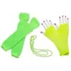 80s Costume Accessories Set In Neon Green - Leg Warmers, Fishnet Gloves, Beads -Sydney So Sweet 80sAccessories Lime