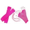 80s Costume Accessories Set In Neon Pink - Leg Warmers, Fishnet Gloves, Beads