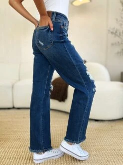 Judy Blue Full Size Mid Rise Distressed Raw Hem Jeans -Sydney So Sweet 85486c2d 918f 4cf5 9fdd 785a2dc167dd Max