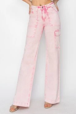 RISEN Full Size High Rise Wide Leg Cargo Pocket Jeans -Sydney So Sweet 85561363 caef 4ad2 a2b5 779bad42afe8 Max