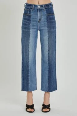RISEN Full Size Mid-Rise Waist Two-Tones Jeans With Pockets -Sydney So Sweet 860f93a5 e6ff 4a42 aee7 2d06a13945c5 Max
