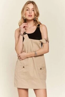 ADORA Adjustable Wide Strap Square Neck Overall Dress -Sydney So Sweet 8715940c cb41 4d5a 8ec7 f7e075aa1aab Min