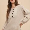 Annie Wear Half Button Ribbed Hem Sweater -Sydney So Sweet 88154309 2dc8 4f27 9f36 100515c89e03 Max