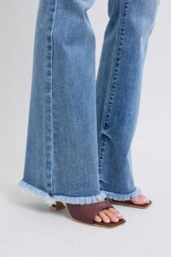 Judy Blue Full Size Raw Hem High Rise Bootcut Jeans -Sydney So Sweet 8a22bbad 0304 46a1 bfa7 802003f92a91 Max