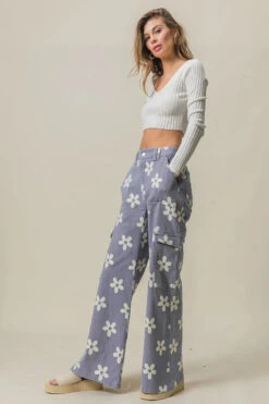 BiBi Flower Printed Side Pocket Wide Pants -Sydney So Sweet 8ad39cf6d1454667a9afe42e299c4cd3 Max Origin