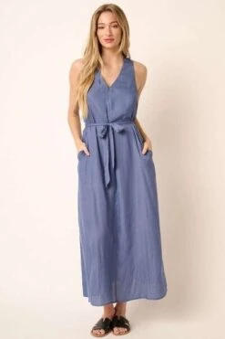 Mittoshop Cross Back Belted V Neck Tank Maxi Dress -Sydney So Sweet 8bd56bda e85d 47ab 8552 8c3c2d2e7134 Min