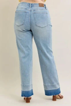 Judy Blue Full Size Mr Release Hem Wide Leg Jeans Plus Size -Sydney So Sweet 8e084d53 4697 4575 bf4b 0774174b7a31 Max Origin