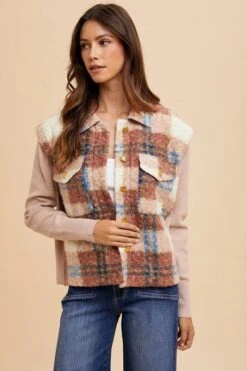 Annie Wear Faux Fur Plaid Button Up Jacket -Sydney So Sweet 8eaa1f38 48c9 4d93 a088 222f92ce8b40 Max