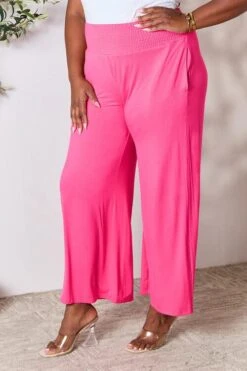 Double Take Full Size Smocked Wide Waistband Wide Leg Pants -Sydney So Sweet 8f6f09c2da404846859ee4c46d9280d5 Min