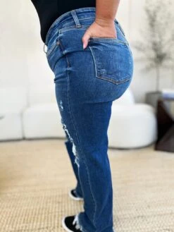 Judy Blue Full Size Mid Rise Distressed Raw Hem Jeans -Sydney So Sweet 8fa26eb5 18a0 43bd 8091 557ff5d8943d Max