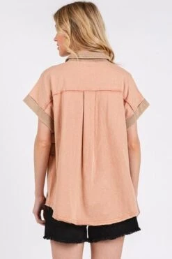 Mittoshop Mineral Washed Half Button Polo Top -Sydney So Sweet 9086593b b7d6 45e0 a260 57d8bb92fb84 Min