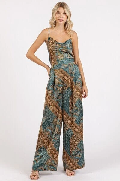 Mittoshop Paisley Patchwork Print Satin Wide Leg Pants 7 Mittoshop Paisley Patchwork Print Satin Wide Leg Pants - Image 5