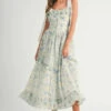 MABLE Floral Printed Shoulder Strap Midi Dress -Sydney So Sweet 91e3e130ca714378886cbacb406dc7f9 Max Origin