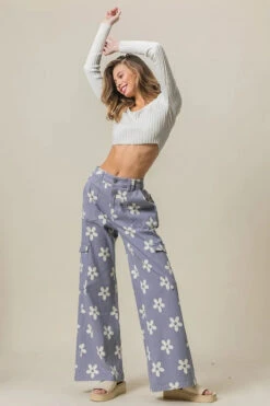 BiBi Flower Printed Side Pocket Wide Pants -Sydney So Sweet 92ac0d9b0c754c0db1bc54062bc61cad Max Origin