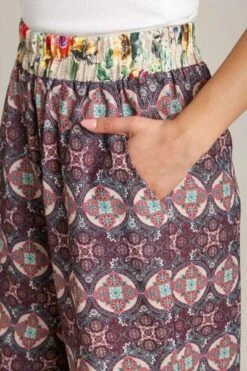 Umgee Full Size Mixed Print Elastic Waistband Pants Plus Size -Sydney So Sweet 947706fd 94d9 4bb1 92f4 292f1c23a0bd Min