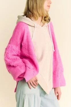 Davi & Dani Side Slit Open Front Long Sleeve Cardigan -Sydney So Sweet 95d80dea ecaa 464c ae7a dd46f8a935cd Max