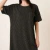 Mittoshop Urban Rib Knit Short Sleeve Tee Dress