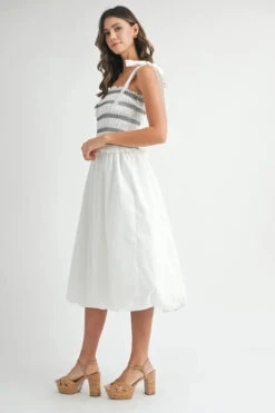 MABLE Smocked Bodice Bubble Midi Dress -Sydney So Sweet 9acb9fa6a7774e1ca65c05d8c6f0f73d Max Origin