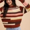 Annie Wear Color Block Round Neck Long Sleeve Sweater -Sydney So Sweet 9ba0012b 0ed4 44d9 843a 1878665a6921 Max