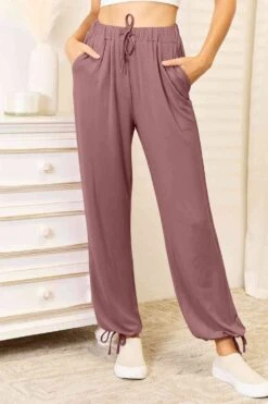 Basic Bae Full Size Soft Rayon Drawstring Waist Pants With Pockets -Sydney So Sweet 9c564110bc194b0d86336a4010a20e18 Min