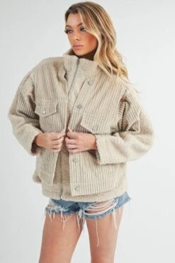 Aemi + Co Fake Two Pieces Turtleneck Sherpa Jacket With Pockets -Sydney So Sweet 9cd2d545 1b35 418a bb88 48a21ab72167 Max