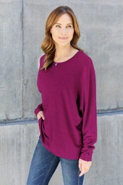 Double Take Full Size Round Neck Long Sleeve Top -Sydney So Sweet 9d00c21a 04b0 4421 a8e3 d28c32916d35 Min