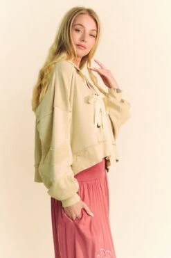 Davi & Dani Lace Up Exposed Seam French Terry Top -Sydney So Sweet 9dca0e4c e2b7 4761 bf35 41752674b2a1 Max