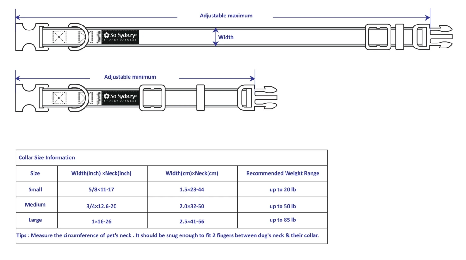 Solid Black Basic Nylon Dog Collar For Small, Medium, & Large Dogs 5 Solid Black Basic Nylon Dog Collar For Small, Medium, & Large Dogs - Image 3