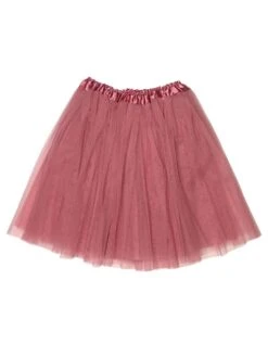 Solid Color Costume Tutu Skirt - Teen, Adult, Plus, & Extra Plus Size -Sydney So Sweet AdultDustyRoseTutu 1