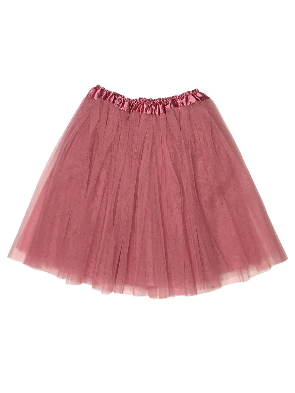 Dusty Rose Plus Size Adult Tutu Skirt - Women's Plus Size 3- Layer Basic Ballet Costume Dance Tutus 3 Dusty Rose Plus Size Adult Tutu Skirt - Women's Plus Size 3- Layer Basic Ballet Costume Dance Tutus