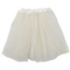 Ivory Tutu Skirt For Women – 3-Layer Tulle Ballet Skirt For Costume, Dress-Up, Dance, & Cosplay