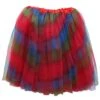 Rainbow Red Tutu Skirt For Women – 3-Layer Tulle Ballet Skirt For Costume, Dress-Up, Dance, & Cosplay -Sydney So Sweet AdultRainbow