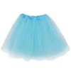 Aqua Blue Tutu Skirt For Women – 3-Layer Tulle Ballet Skirt For Costume, Dress-Up, Dance, & Cosplay -Sydney So Sweet Adult Aqua 1